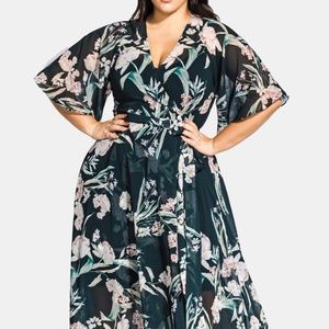 City Chic Plus Size Fresh Field Maxi Dress